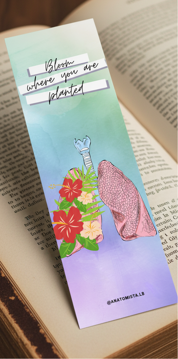 Floral Lungs Bookmark