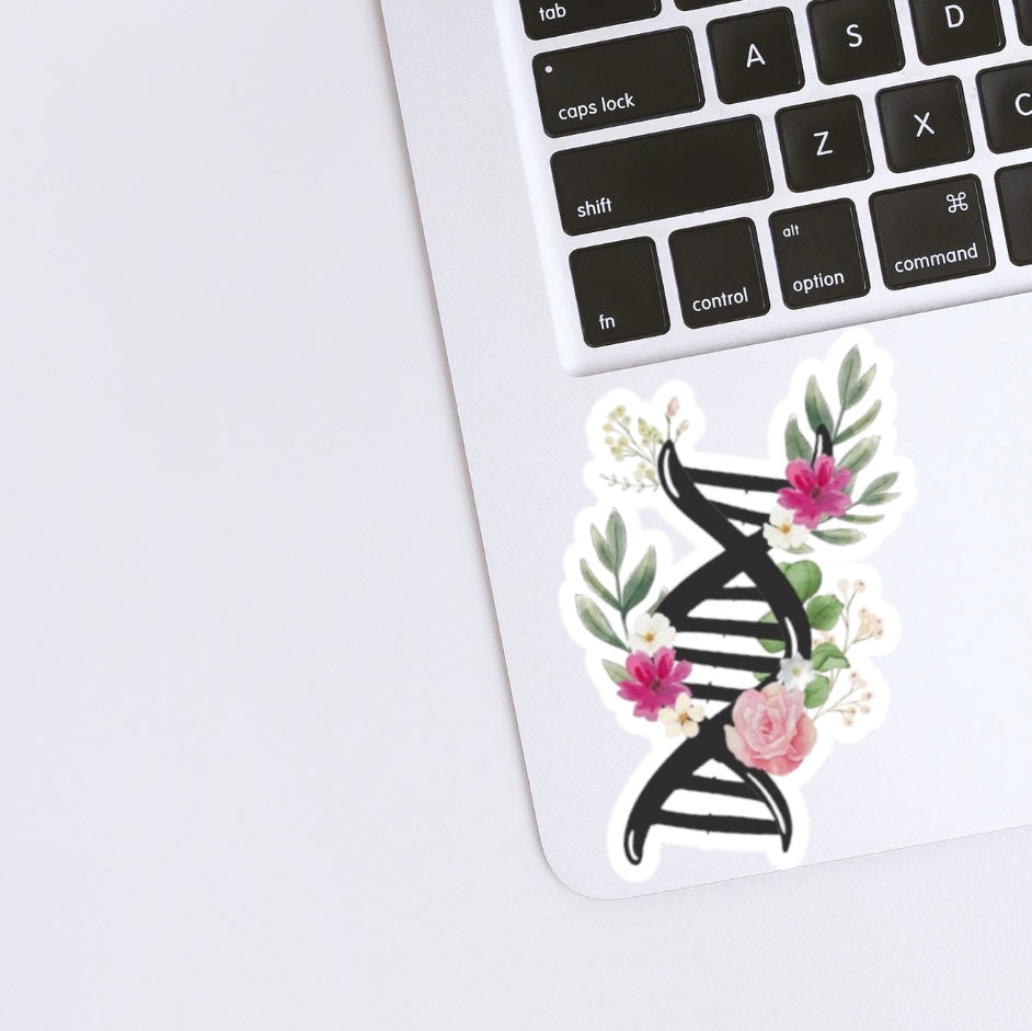 Floral DNA Sticker