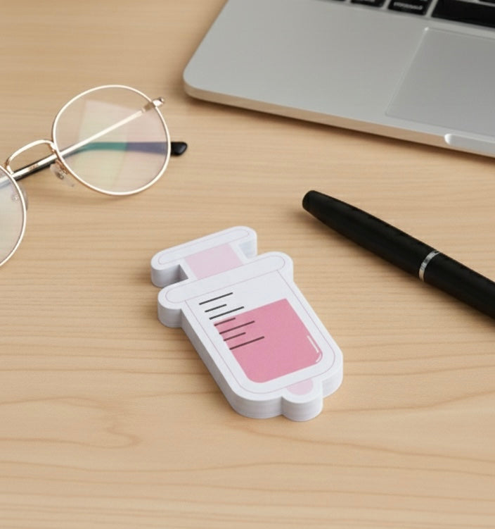Syringe sticky notes