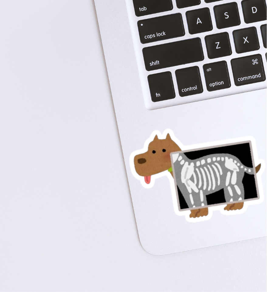 Dog X-ray Sticker
