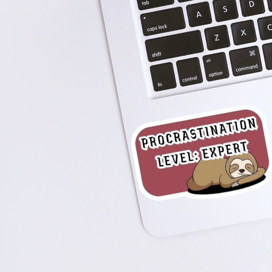 Procrastination Sticker