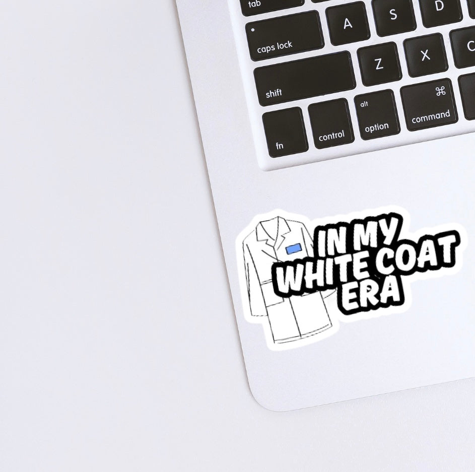 white coat Sticker