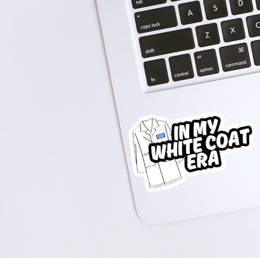 white coat Sticker