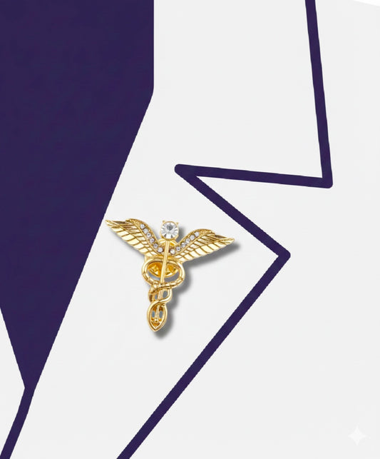 Medicine pin- gold color
