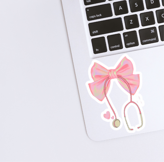 Pink Stetho Sticker