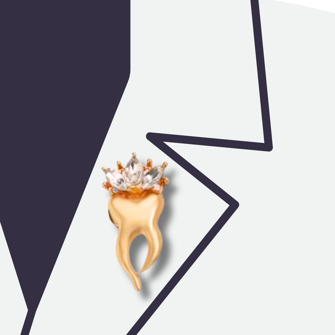 Golden Tooth Pin