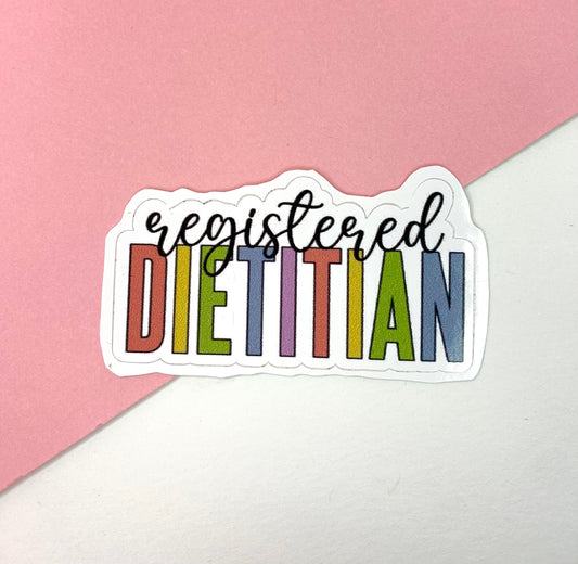 Dietitian vinyl sticker