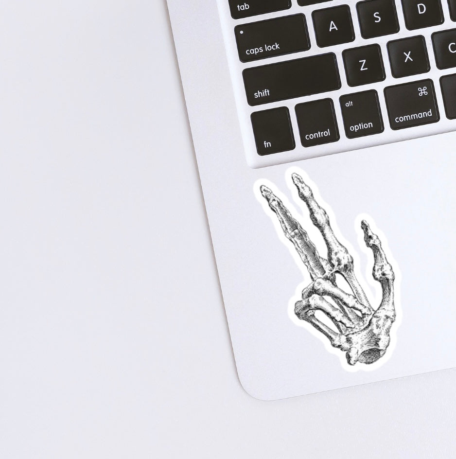 Skeleton fingers Sticker