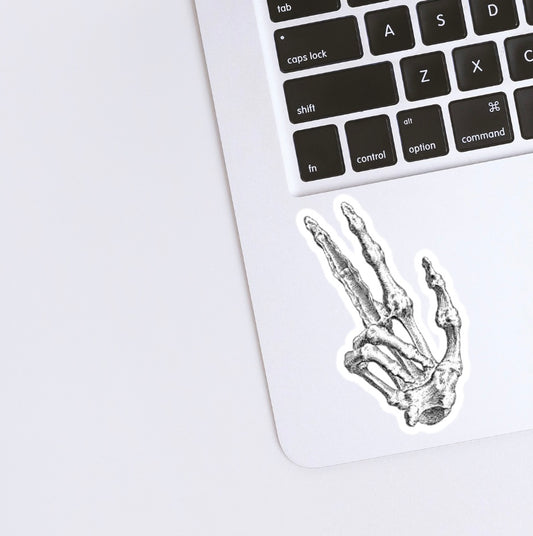 Skeleton fingers Sticker