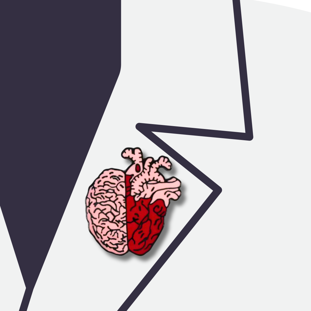 Heart-Brain Pin
