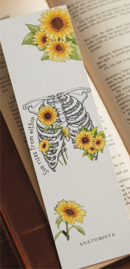 Floral Ribcage Bookmark