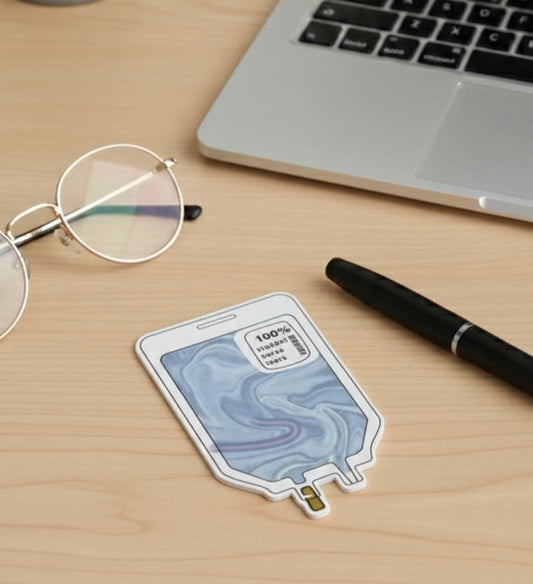 IV bag sticky notes