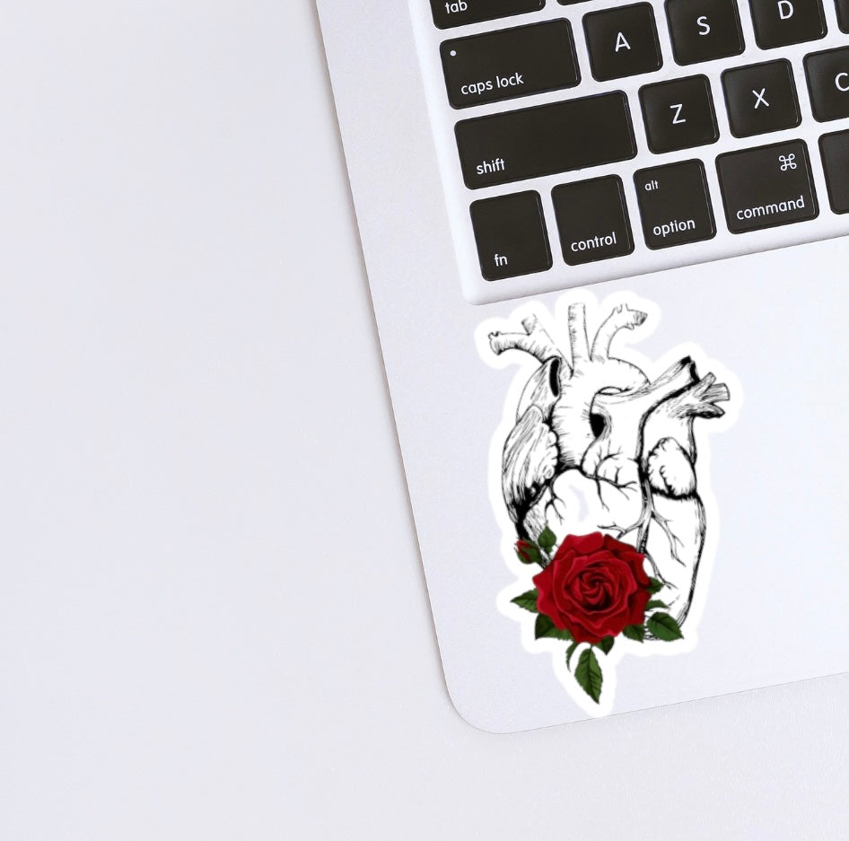 Floral heart Sticker