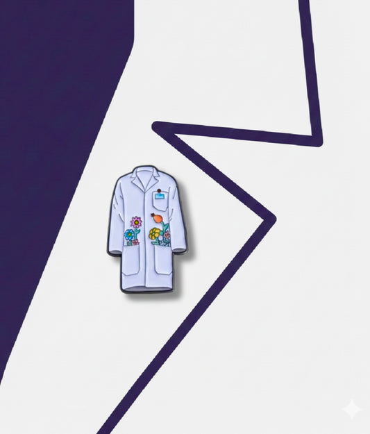 White coat pin