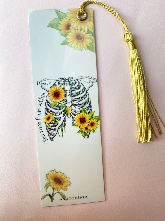 Floral Ribcage Bookmark