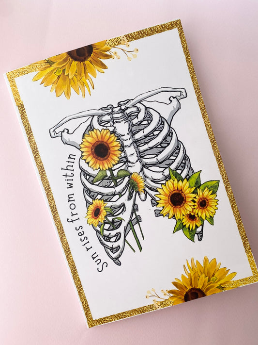 Floral Ribcage Notebook