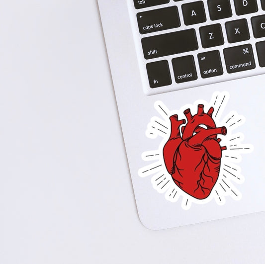 Red heart Sticker