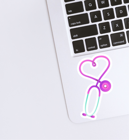 Stethoscope sticker