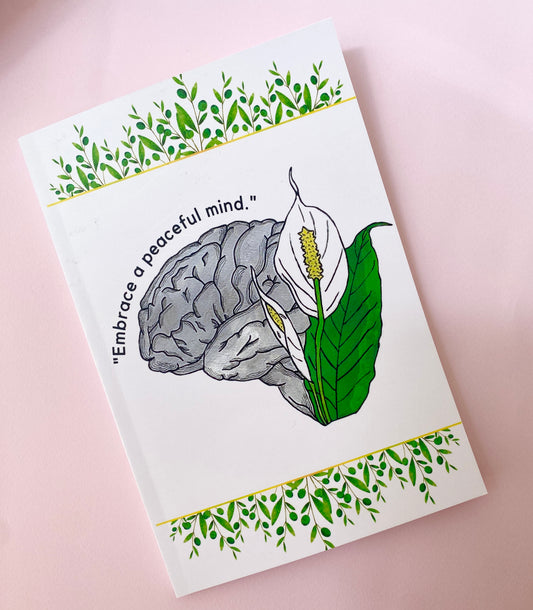 Floral Brain Notebook