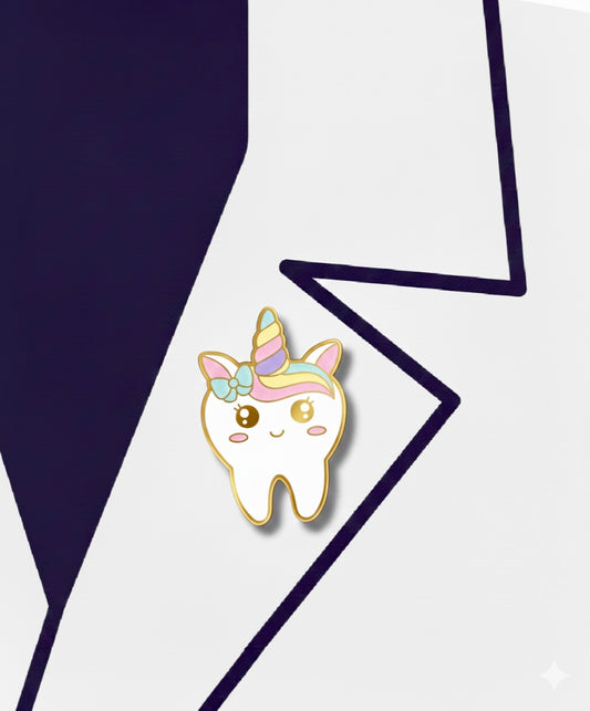 cute unicorn tooth pin