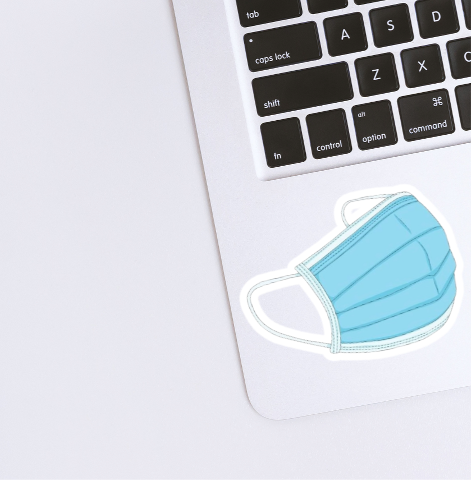Mask sticker