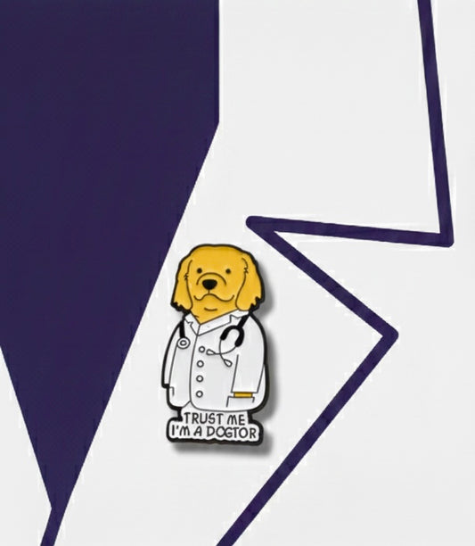 "Dogtor" pin