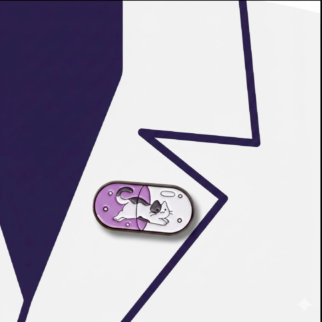 Cat pill pin