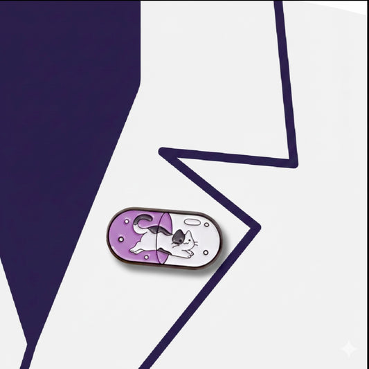 Cat pill pin