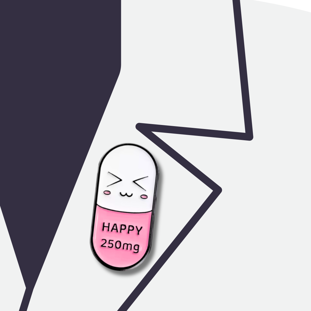 Happy Pill Pin