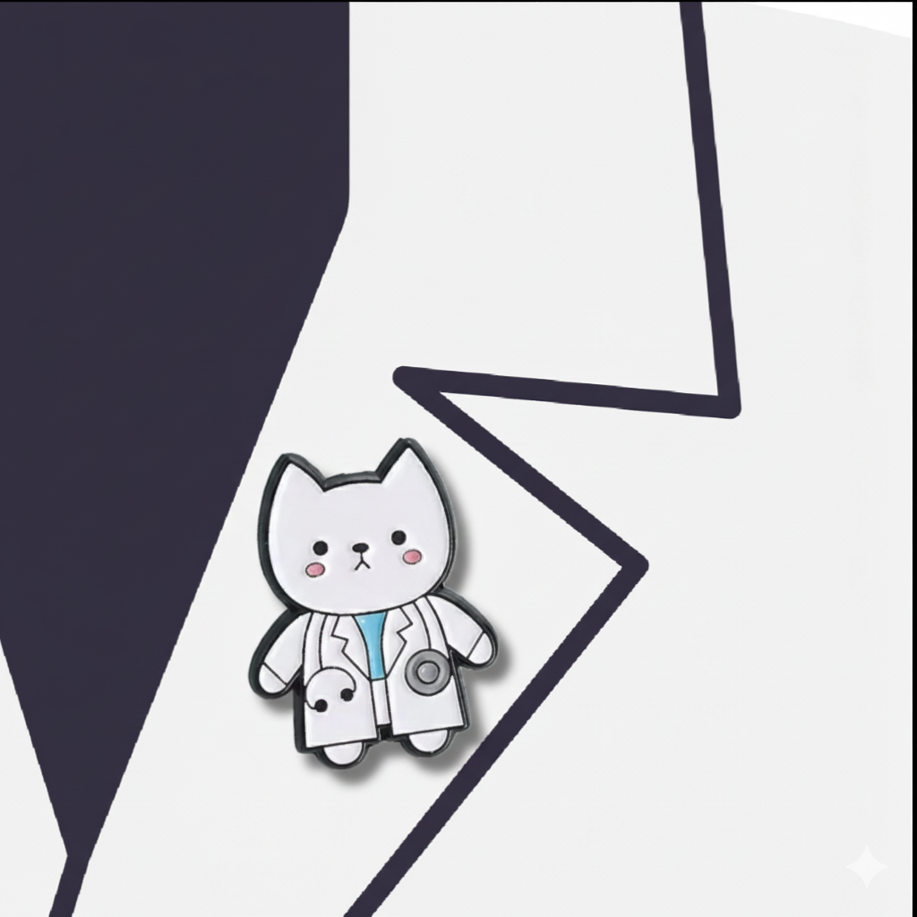 Dr. Cat pin