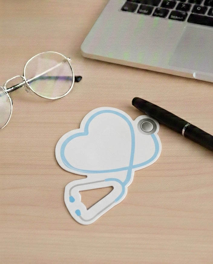 stethoscope sticky notes
