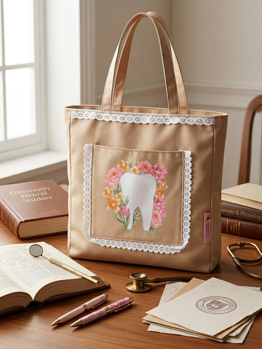 "Floral Tooth" Bag