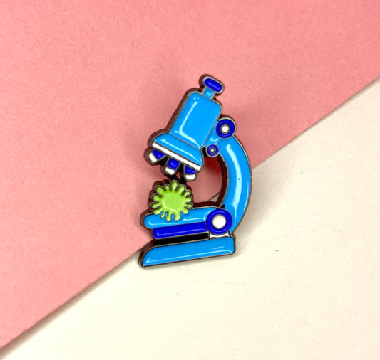 Microscope Enamel Pin